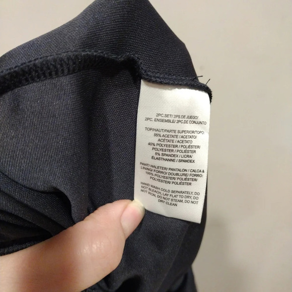 NWT Alex Evenings Women's Gray Chiffon Wide Leg Pull-on Pants Sz 16W-Formal - Picture 6 of 6